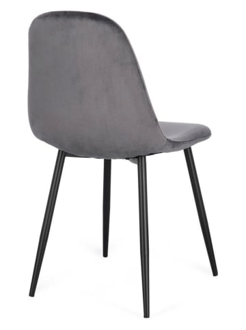 Bizzotto Eetkamerstoel "New Irelia" grijs - (B)44 x (H)84 x (D)53 cm