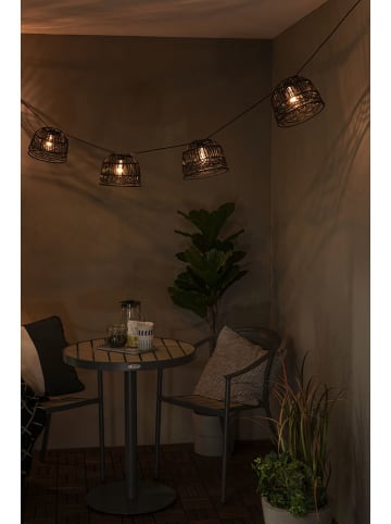 Konstsmide 5-delige set: lampenkappen voor lichtkettingen zwart - (H)8 x Ø 20 cm