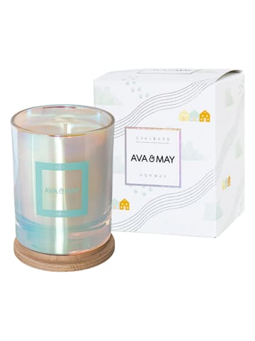 AVA & MAY Duftkerze "Svalbard" in Hellblau - 200 g