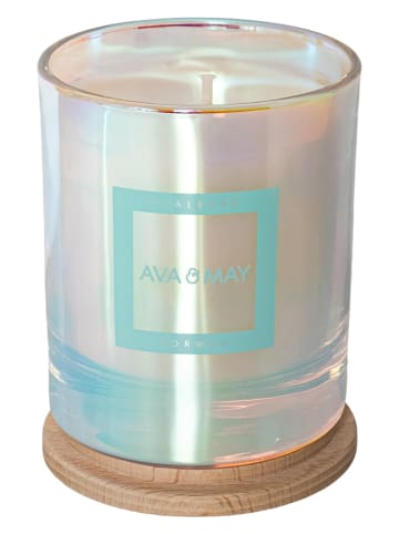 AVA & MAY Duftkerze "Svalbard" in Hellblau - 200 g