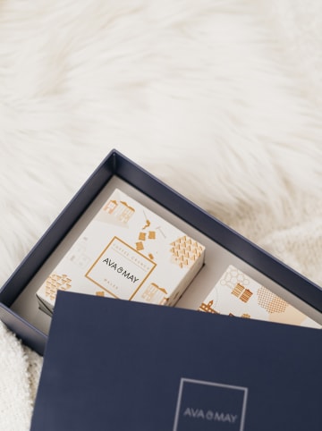 AVA & MAY 2tlg. Geschenkset "Crispy Sweet" in Beige/ Hellbraun - 180 g