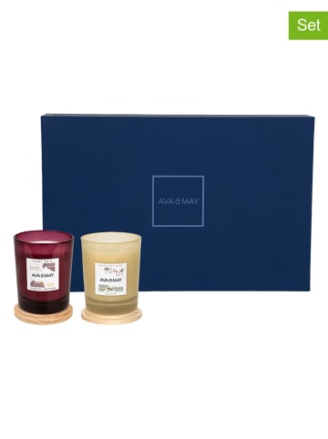 AVA & MAY 2-częściowy zestaw prezentowy "Grapes & Bubbles" - 180 g