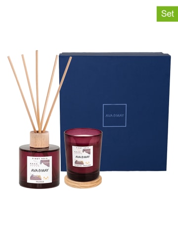 AVA & MAY 2tlg. Geschenkset "Pinot Noir" in Rot