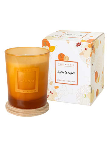 AVA & MAY Duftkerze "Pumpkin Pie" in Orange - 180 g