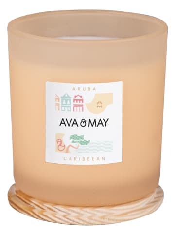 AVA & MAY Duftkerze "Aruba" in Beige - 500 g