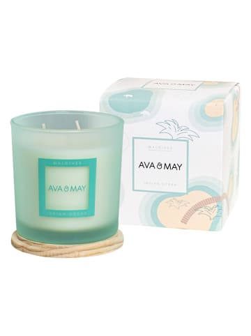 AVA & MAY Duftkerze "Maldives" in Mint - 380 g