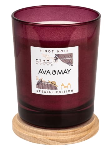 AVA & MAY Duftkerze "Pinot Noir" in Rot - 180 g