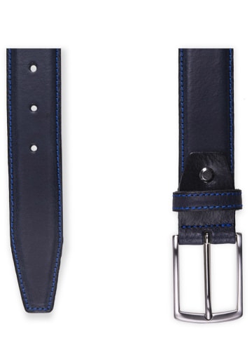 PROFUOMO Leder-Gürtel in Blau