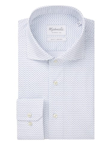 PROFUOMO Hemd - Slim fit - in Weiß/ Dunkelblau
