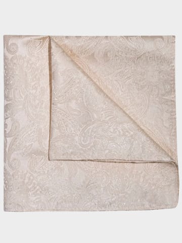 PROFUOMO Seiden-Tuch in Creme - (B)28 x (L)28 cm