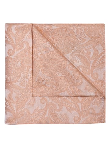 PROFUOMO Seiden-Tuch in Apricot - (B)28 x (L)28 cm
