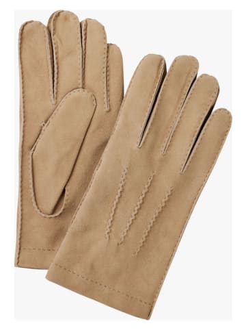PROFUOMO Leder-Handschuhe in Beige