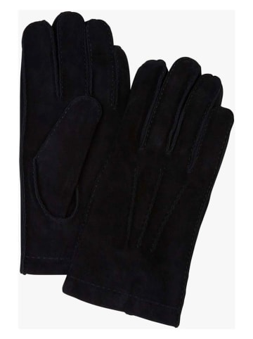 PROFUOMO Leder-Handschuhe in Schwarz