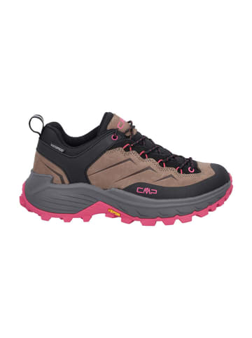 CMP Leder-Trekkingschuhe "Huranus" in Schwarz/ Hellbraun/ Pink