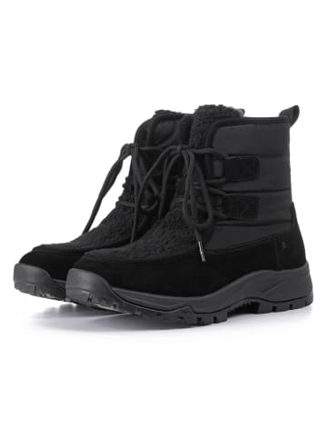 LUHTA Leder-Winterboots "Hohtava" in Schwarz