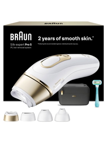 Braun IPL ontharingsapparaat "Silk-expert Pro IPL PL5431" wit/goudkleurig