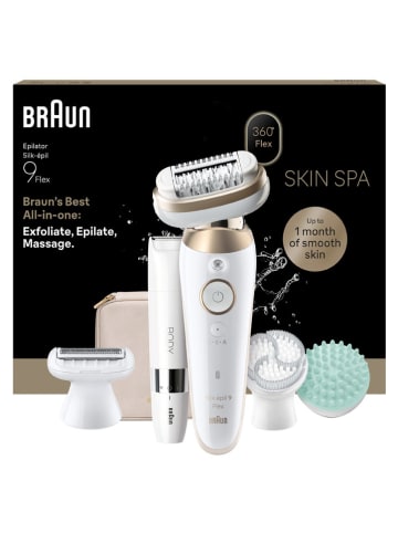 Braun Epilator "Silk-épil 9 SES9-481 3D" in wit/goudkleurig