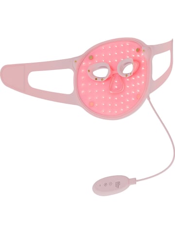 Beautifly Maska kolagenowa LED "Aura Glam" w kolorze jasnoróżowym