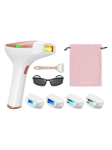 Beautifly IPL ontharingsapparaat "Shine PRO'' wit/lichtroze