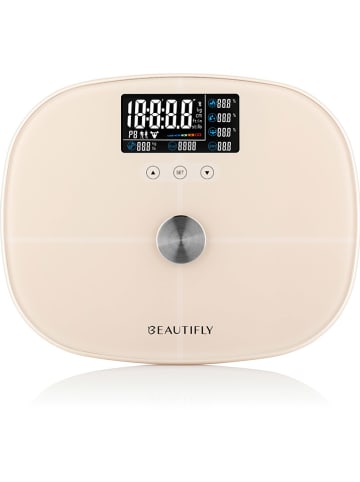 Beautifly Waga "SlimSense" w kolorze beżowym do analizy składu ciała
