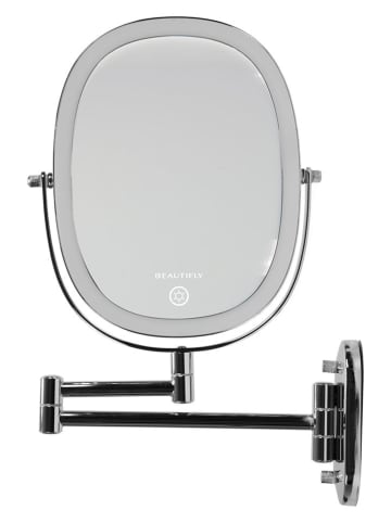 Beautifly Ledspiegel "Dual" zilverkleurig