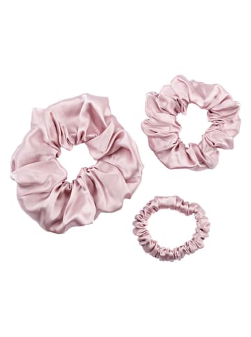 Beautifly 3-delige set: haarelastiekjes lichtroze