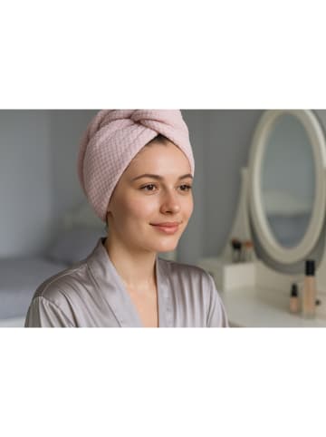 Beautifly Ręcznik w kolorze jasnoróżowym do włosów