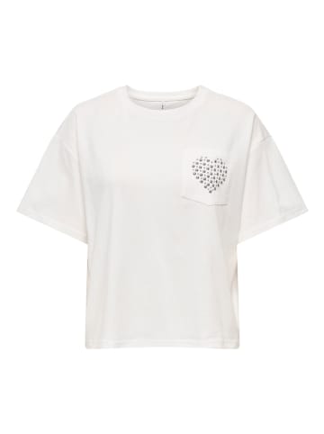 ONLY Koszulka "Terza" w kolorze białym