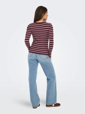 ONLY Pullover "Louisa" in Bordeaux/ Rosa