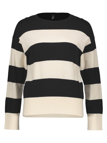 ONLY Pullover "Senta" in Schwarz/ Creme