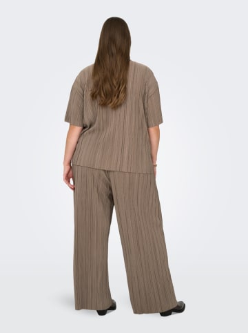 ONLY Carmakoma Plissébroek "Ravenna" taupe