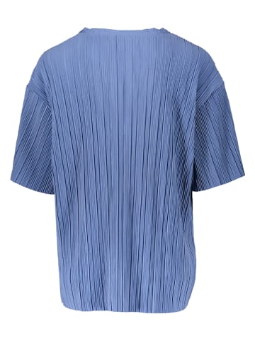 ONLY Carmakoma Plisséblouse "Ravenna" blauwgrijs