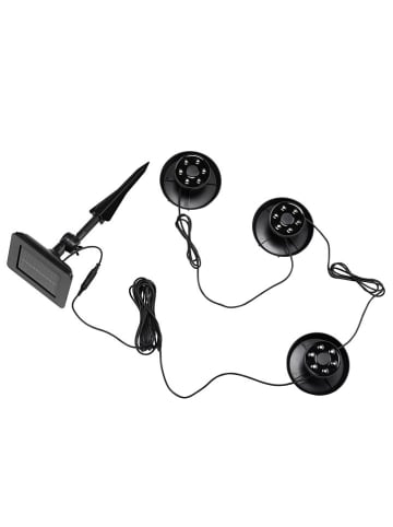 Garden Hero Lampa solarna LED w kolorze czarnym pod wodę - wys. 10,5 cm