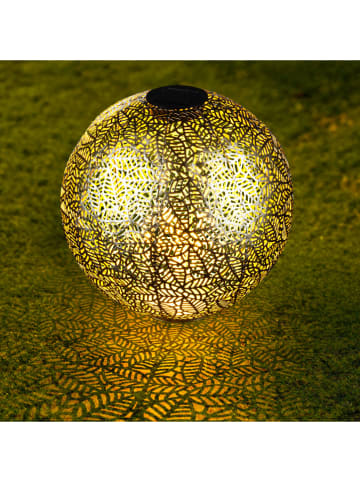 Garden Hero Solarna lampa ogrodowa LED w kolorze złotym na trzonku - Ø 30 cm