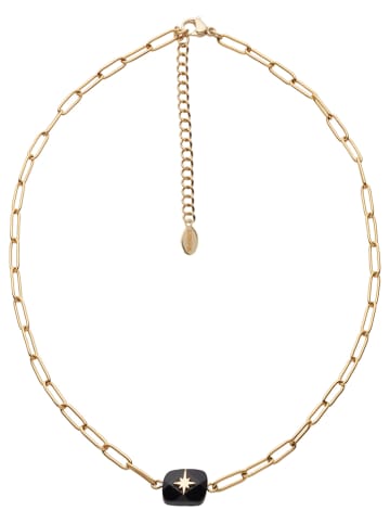 U.S. Polo Assn. Vergold. Halskette mit Edelsteinen - (L)36,5 cm