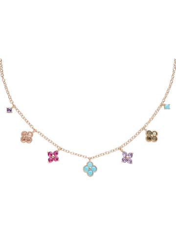 U.S. Polo Assn. Vergold. Halskette mit Edelsteinen - (L)36 cm