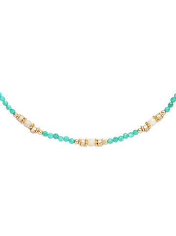 U.S. Polo Assn. Vergold. Halskette mit Edelsteinen - (L)37 cm