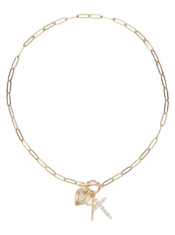 U.S. Polo Assn. Vergulde ketting met edelstenen - (L)42 cm