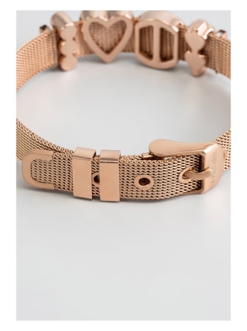 U.S. Polo Assn. Rosévergold. Armband mit Schmuckelementen