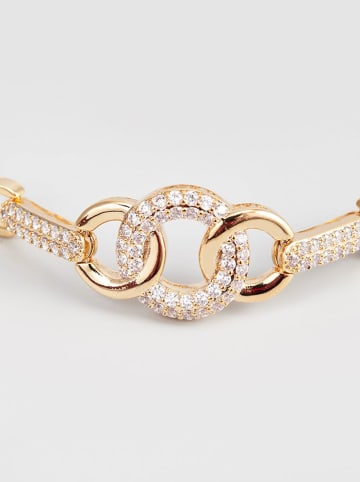 U.S. Polo Assn. Pozłacana bransoletka z elementami ozdobnymi