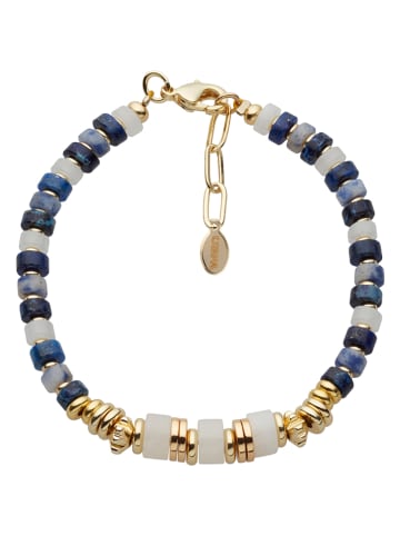 U.S. Polo Assn. Pozłacana bransoletka z lapis lazuli