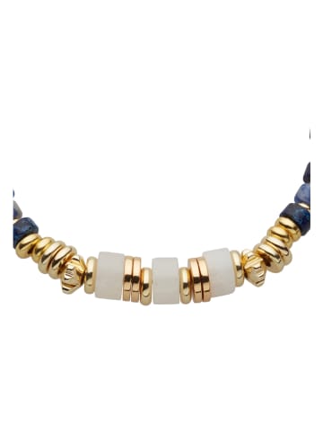 U.S. Polo Assn. Pozłacana bransoletka z lapis lazuli