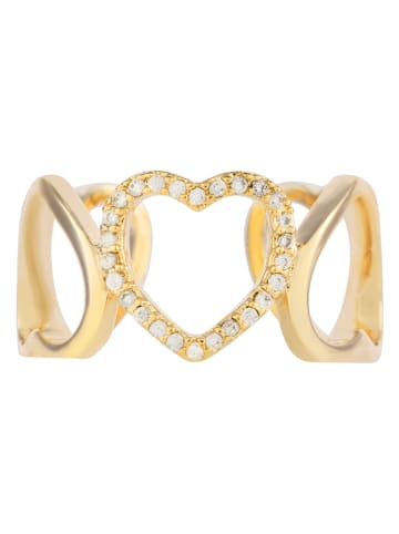 U.S. Polo Assn. Vergold. Ring mit Kristallen