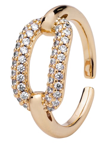 U.S. Polo Assn. Vergulde ring met kristallen