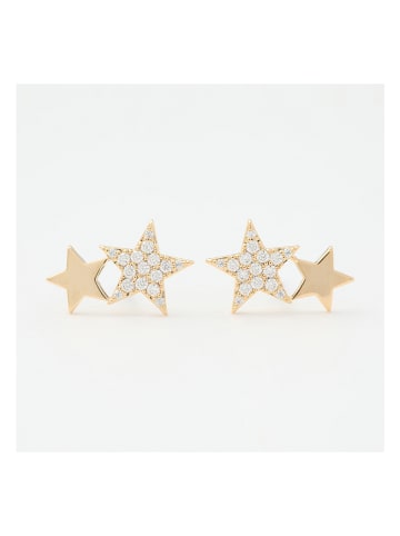 U.S. Polo Assn. Vergulde oorstekers met kristallen