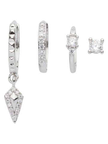 U.S. Polo Assn. Kolczyki (4 szt.) z kryształami