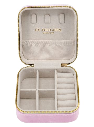 U.S. Polo Assn. Szkatułka w kolorze jasnoróżowym