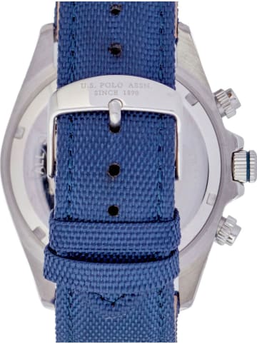 U.S. Polo Assn. Chronograph in Blau/ Silber/ Weiß