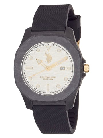 U.S. Polo Assn. Kwartshorloge zwart/wit