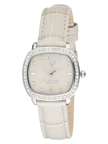 U.S. Polo Assn. Quarzuhr in Creme/ Silber